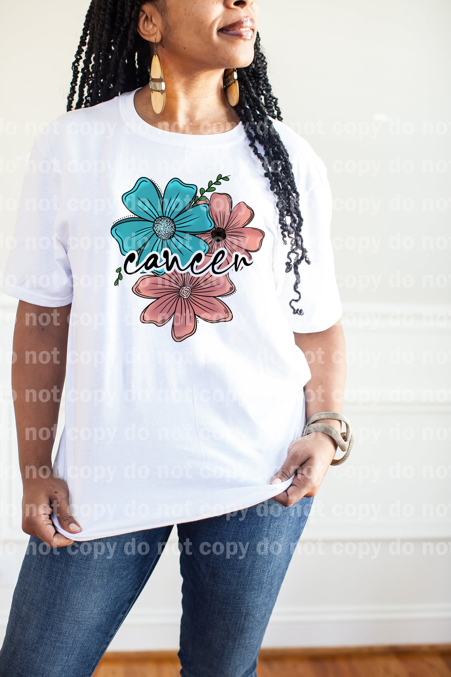 Cancer Zodiac Sign Floral with Pocket Option Dream Print or Sublimation Print