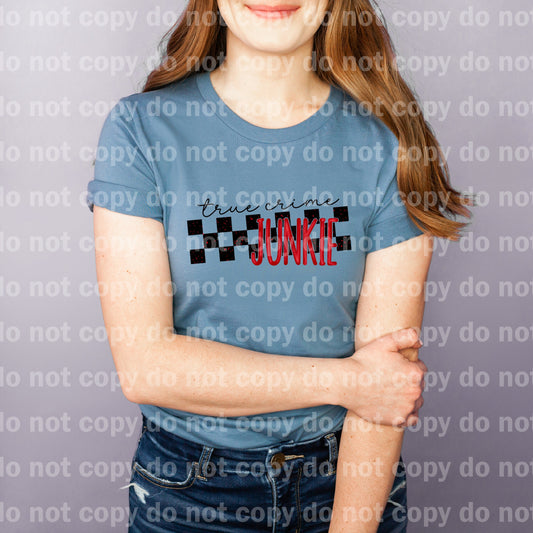 True Crime Junkie Checkered Dream Print or Sublimation Print