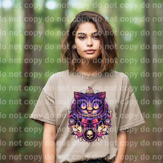 Cheshire Cat Wonderland Dream Print or Sublimation Print with Decal Option