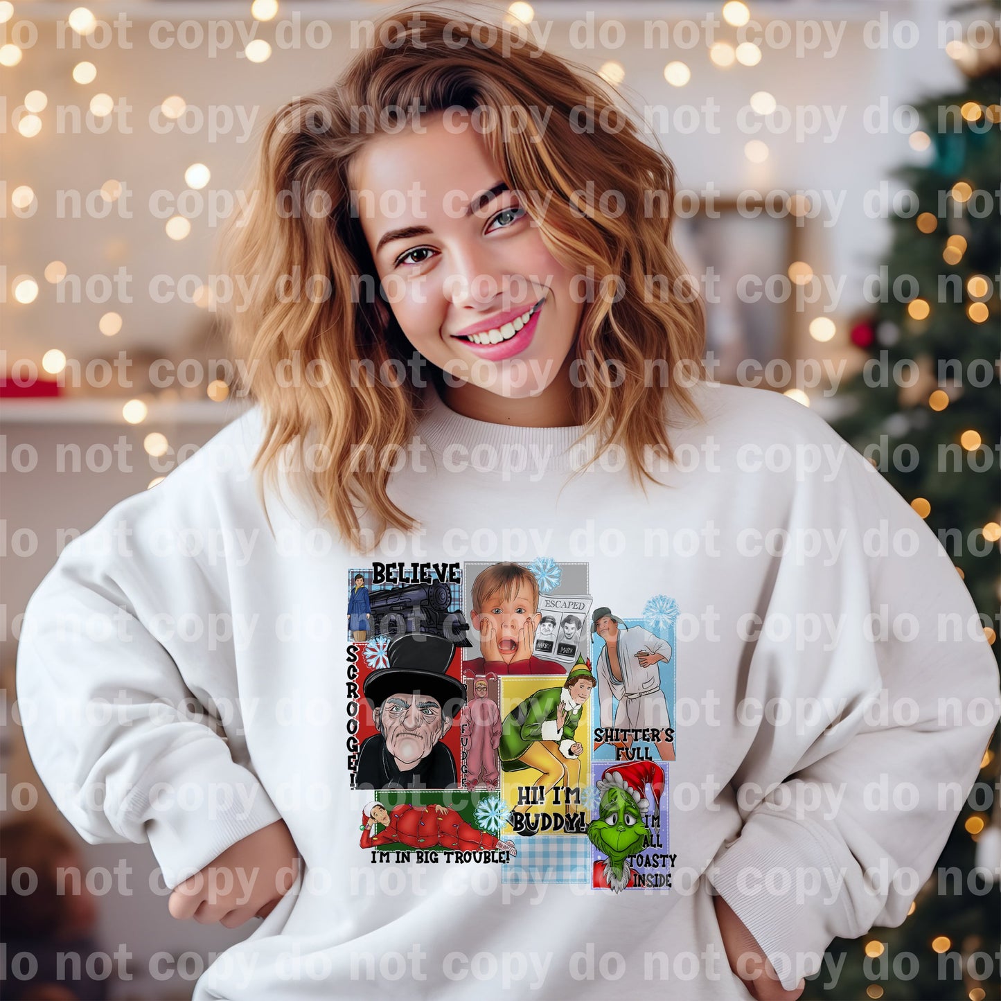 Christmas Characters Dream Print or Sublimation Print