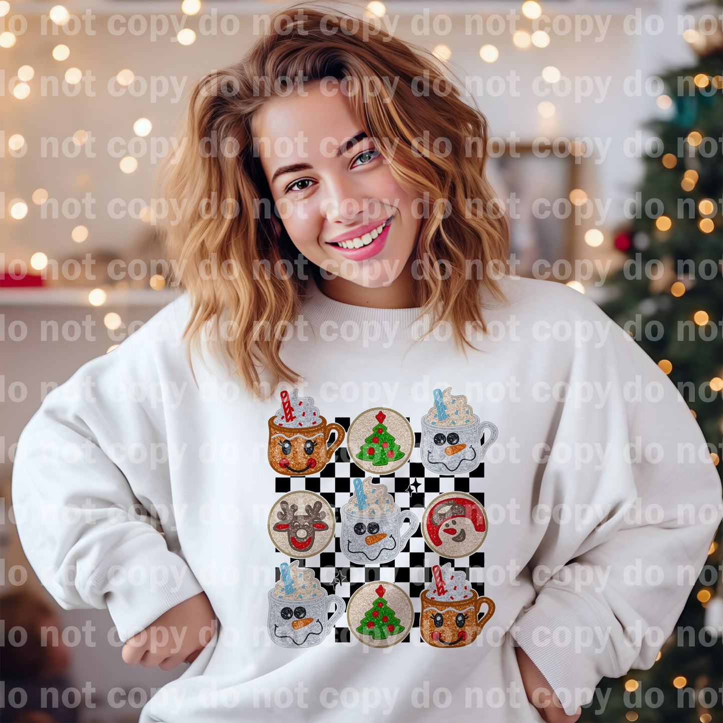 Christmas Cookies Plaid Dream Print or Sublimation Print