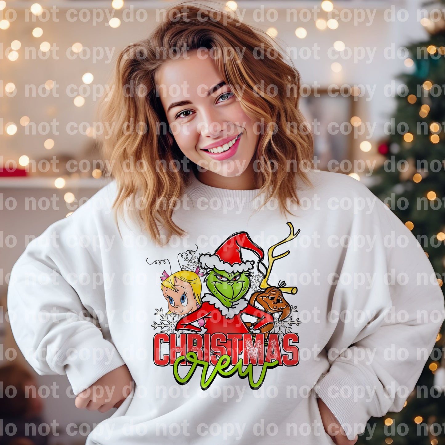 Christmas Crew Green Guy Dream Print or Sublimation Print