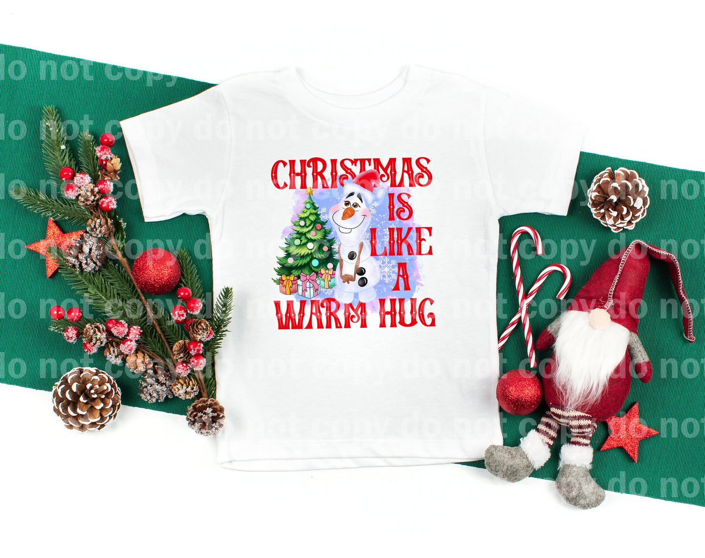 Christmas Is Like A Warm Hug Snowman Dream Print or Sublimation Print