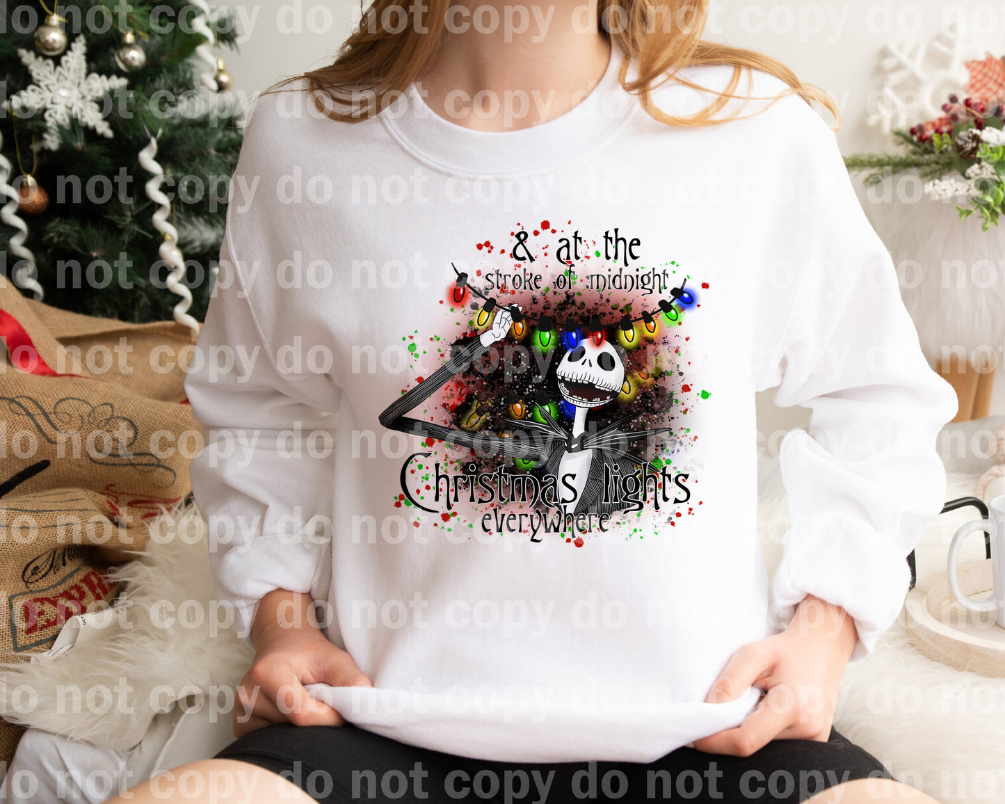 And At The Stroke Of Midnight Christmas Lights Everywhere Dream Print or Sublimation Print