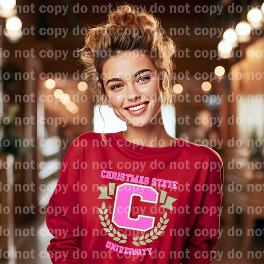 Christmas State University Dream Print or Sublimation Print