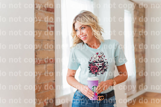 Coffee Never Broke My Heart Skellie Cup Dream Print or Sublimation Print