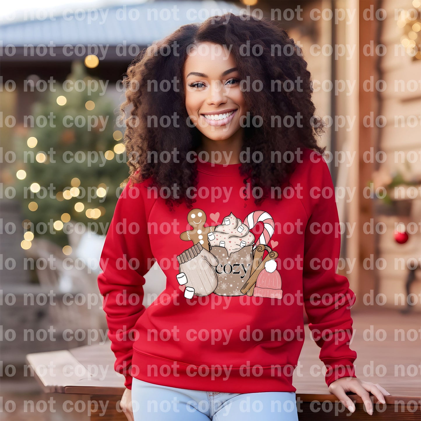 Cozy Things with Optional Two Rows Sleeve Designs Dream Print or Sublimation Print