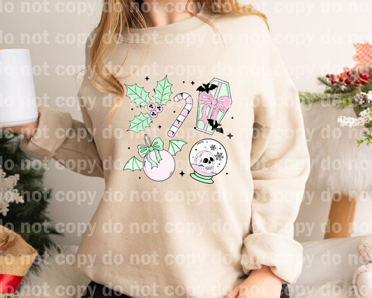 Creepy Christmas Doodles Full Color/One Color Dream Print or Sublimation Print