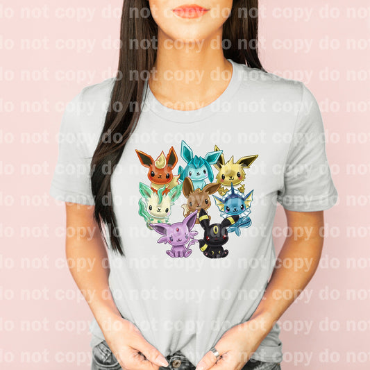 Cute Group Of Pocket Monster Dream Print or Sublimation Print