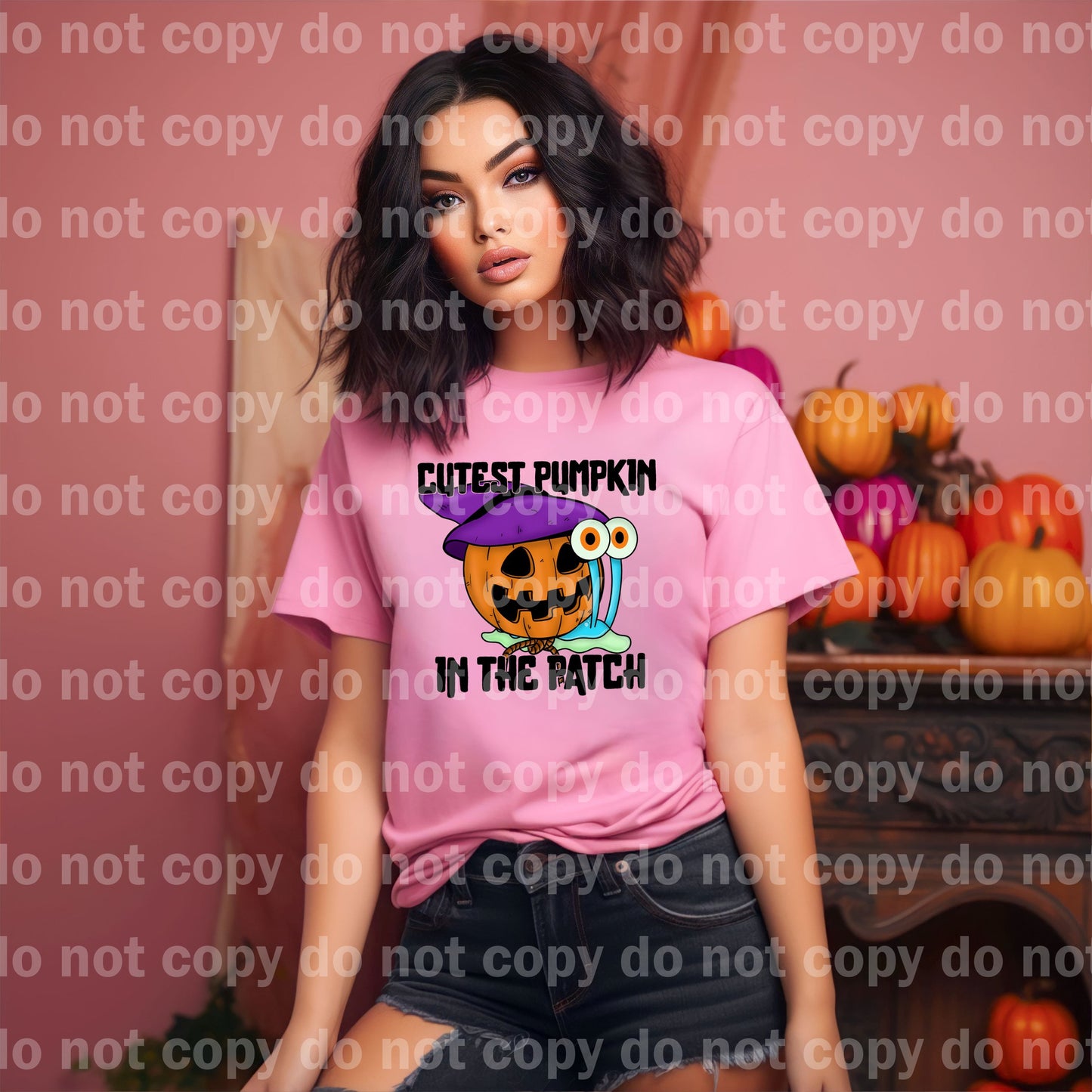 Cutest Pumpkin In The Patch with Pocket Option Dream Print or Sublimation Print