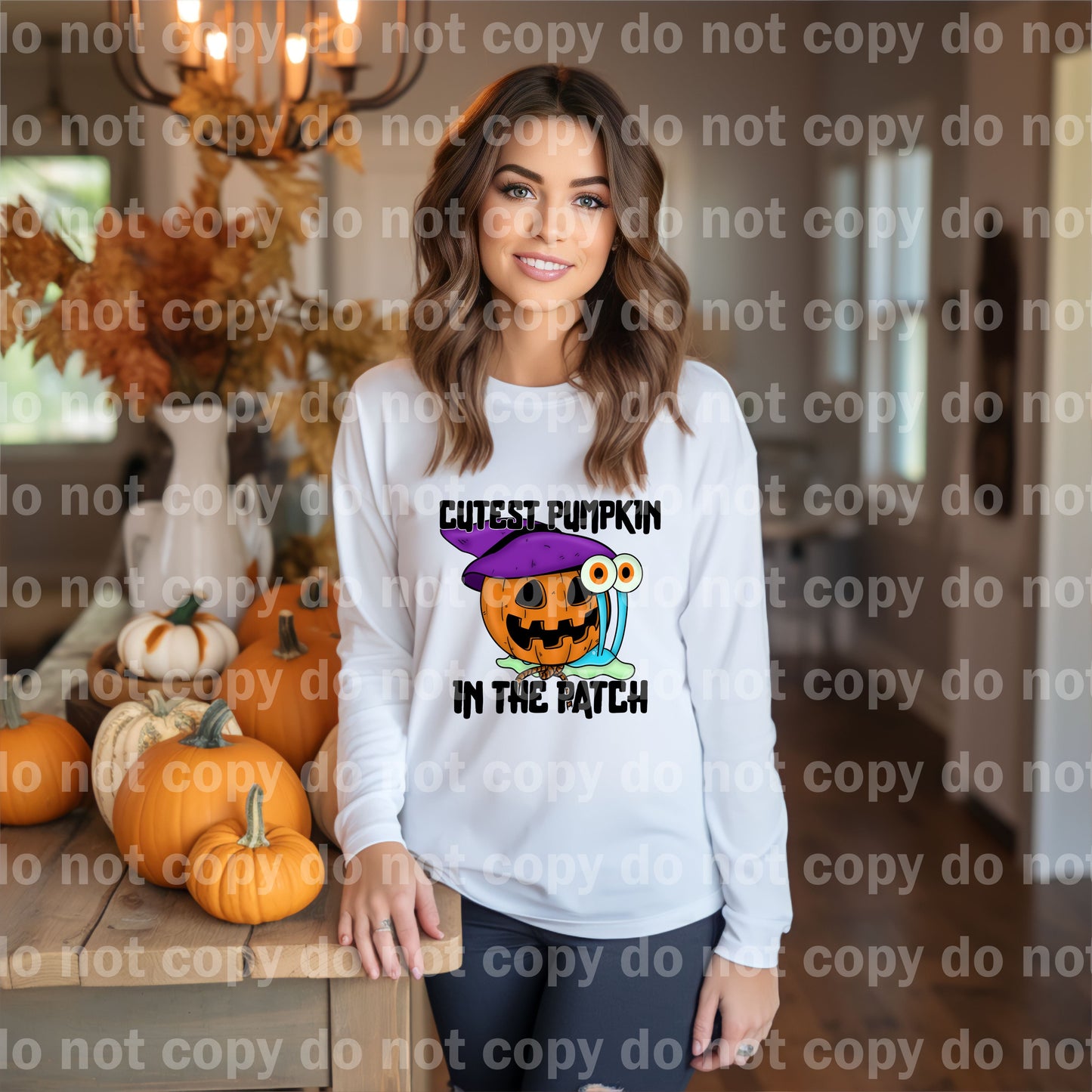 Cutest Pumpkin In The Patch with Pocket Option Dream Print or Sublimation Print