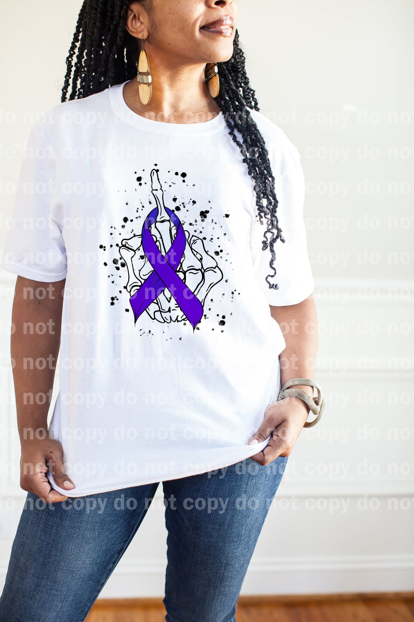 Dark Purple Cancer Ribbon Dream Print or Sublimation Print