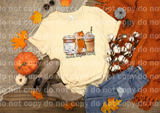 Death Before Decaf Pumpkins Dream Print or Sublimation Print