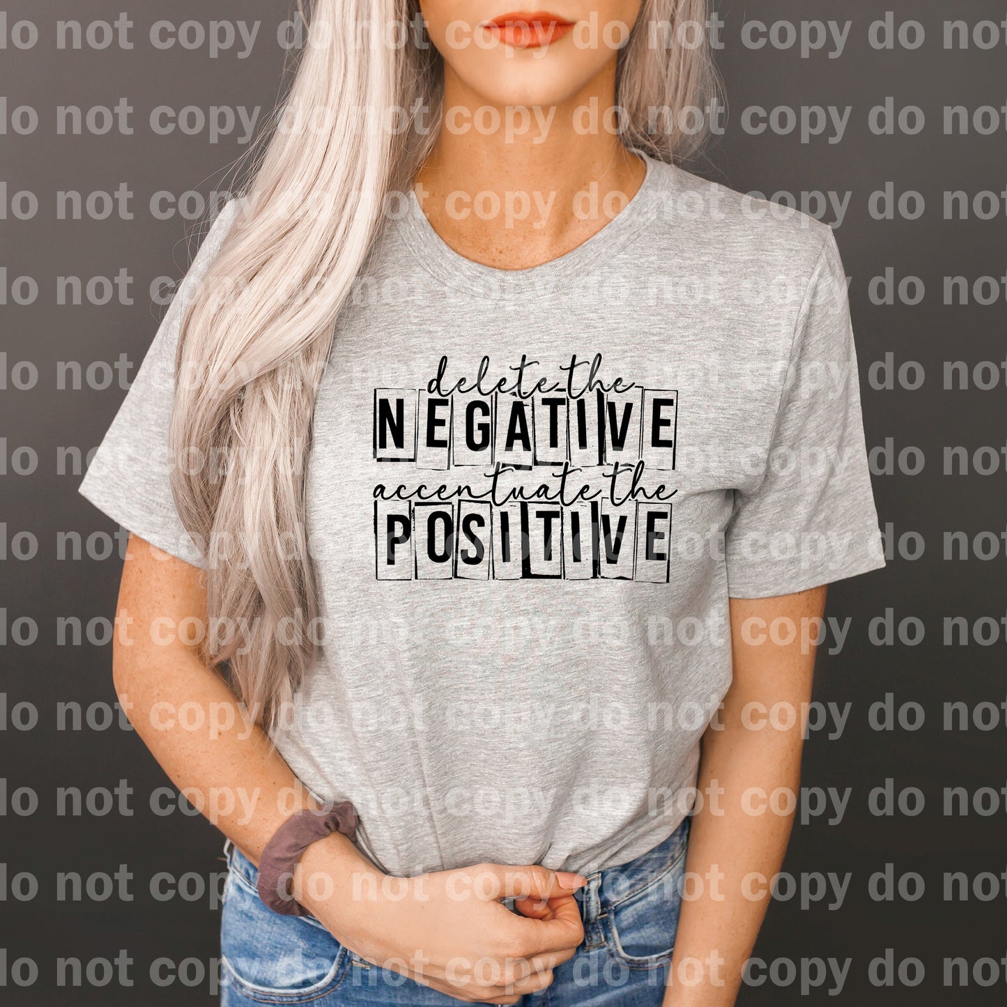 Delete The Negative Accentuate The Positive Black/White Dream Print or Sublimation Print