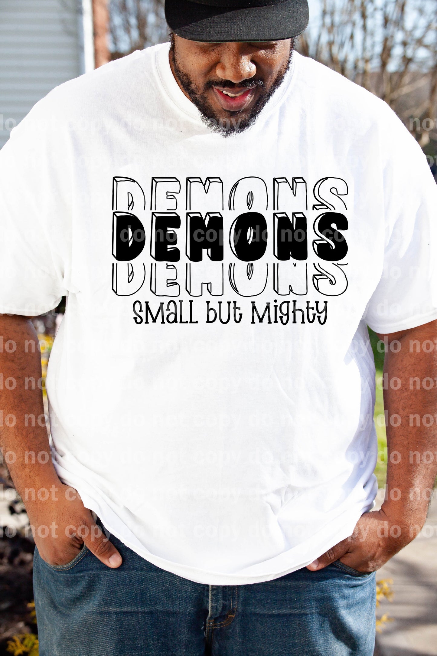 Demons Small But Mighty Black/White Dream Print or Sublimation Print