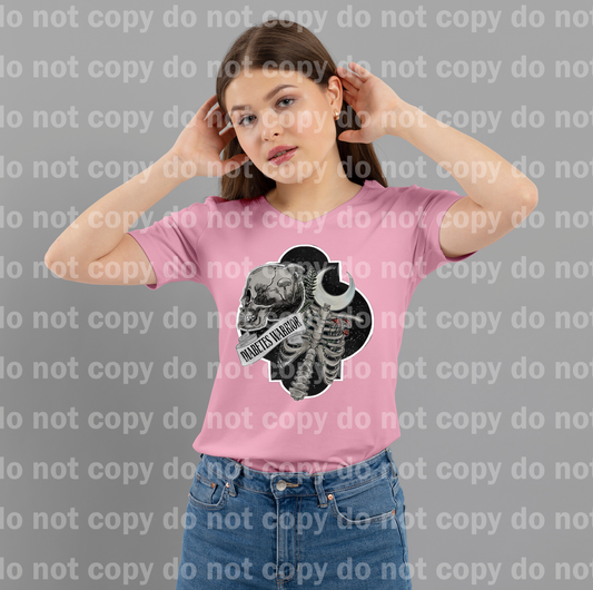 Diabetes Warrior Skull Moon Emblem