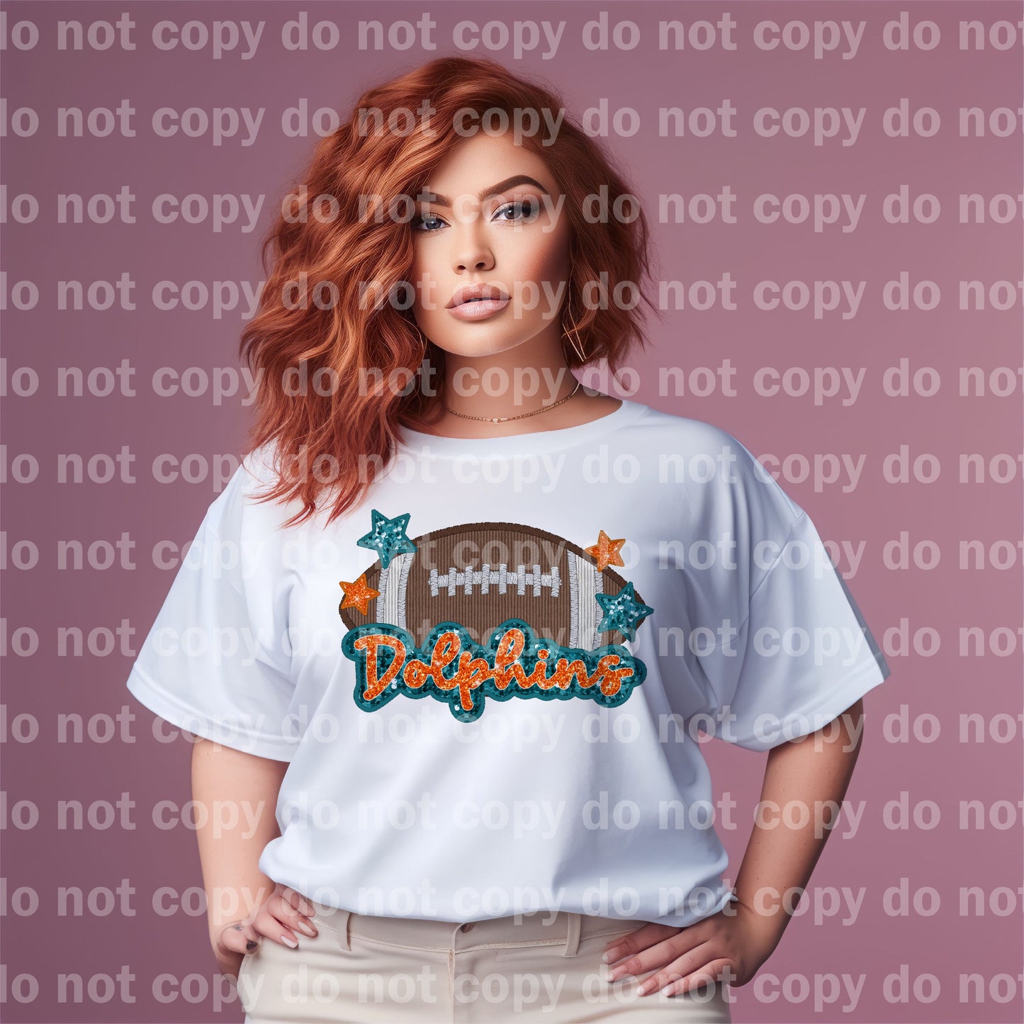 Dolphins Football Dream Print or Sublimation Print