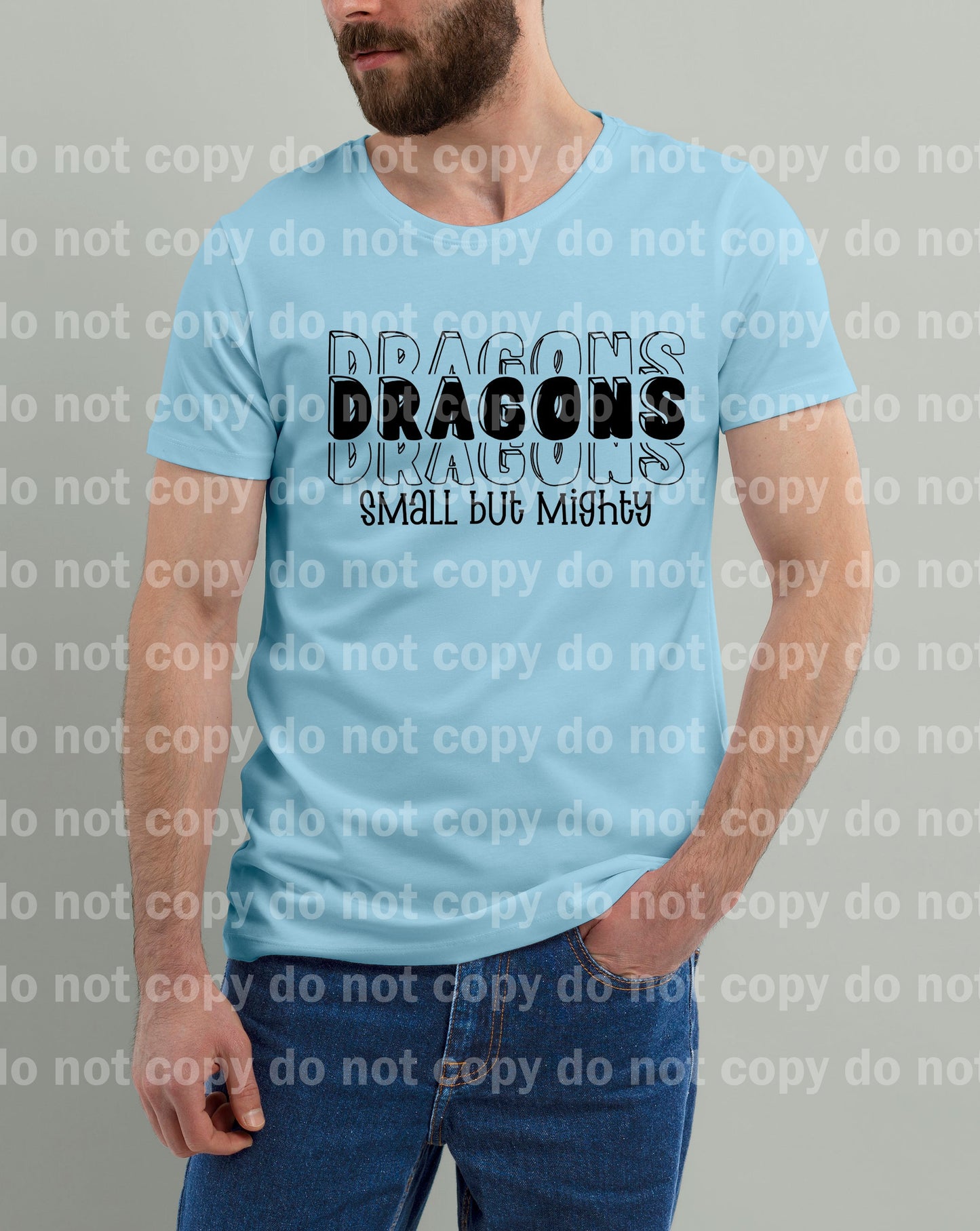 Dragons Small But Mighty Black/White Dream Print or Sublimation Print