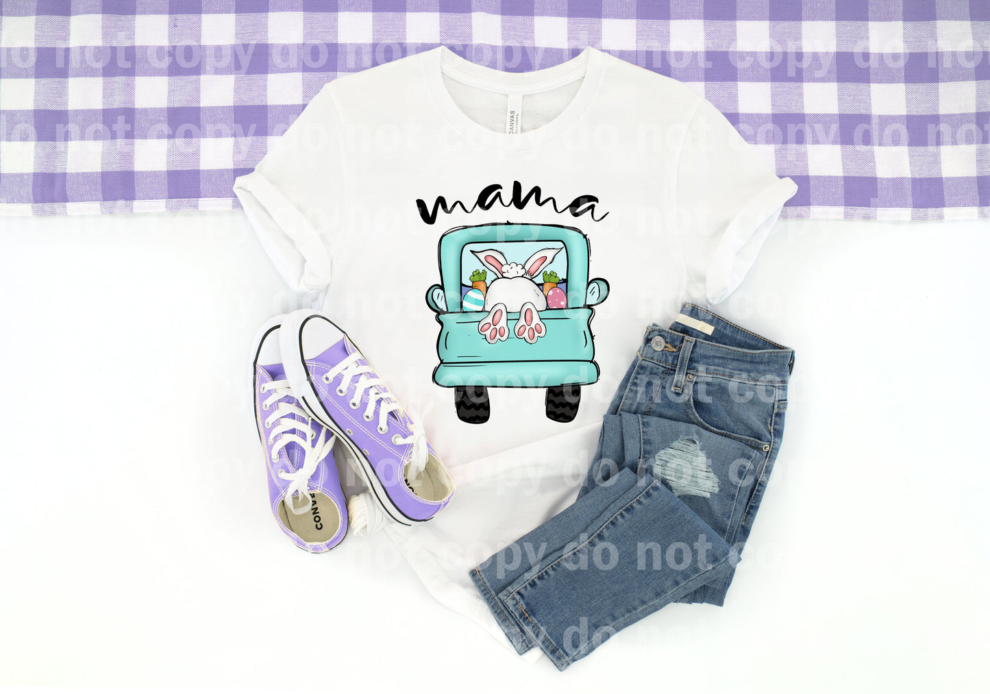 Easter Bunny Truck Mama Dream Print or Sublimation Print