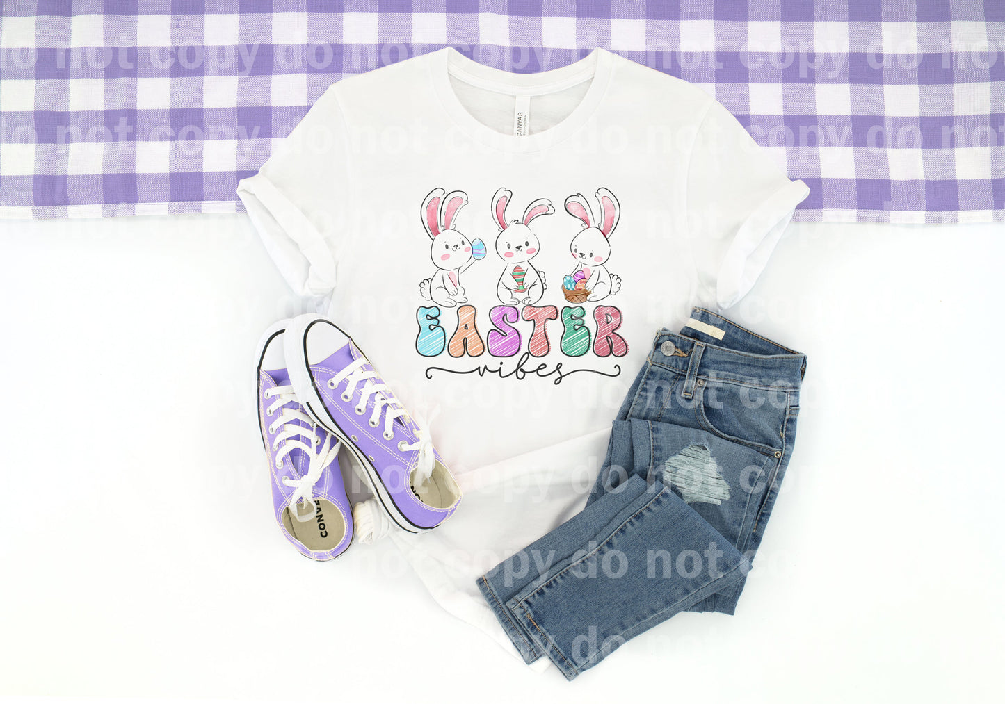 Easter Vibes Bunnies Dream Print or Sublimation Print