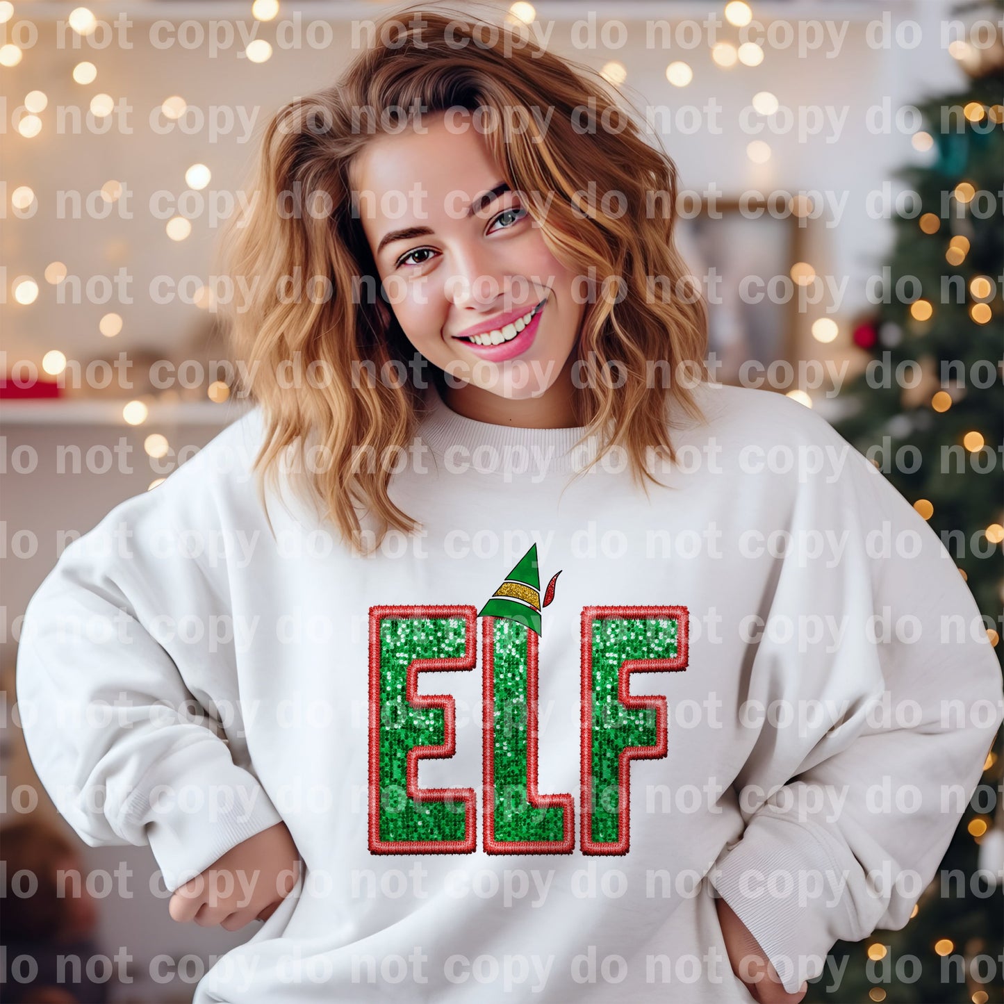 Elf Embroidery Sequin Dream Print or Sublimation Print