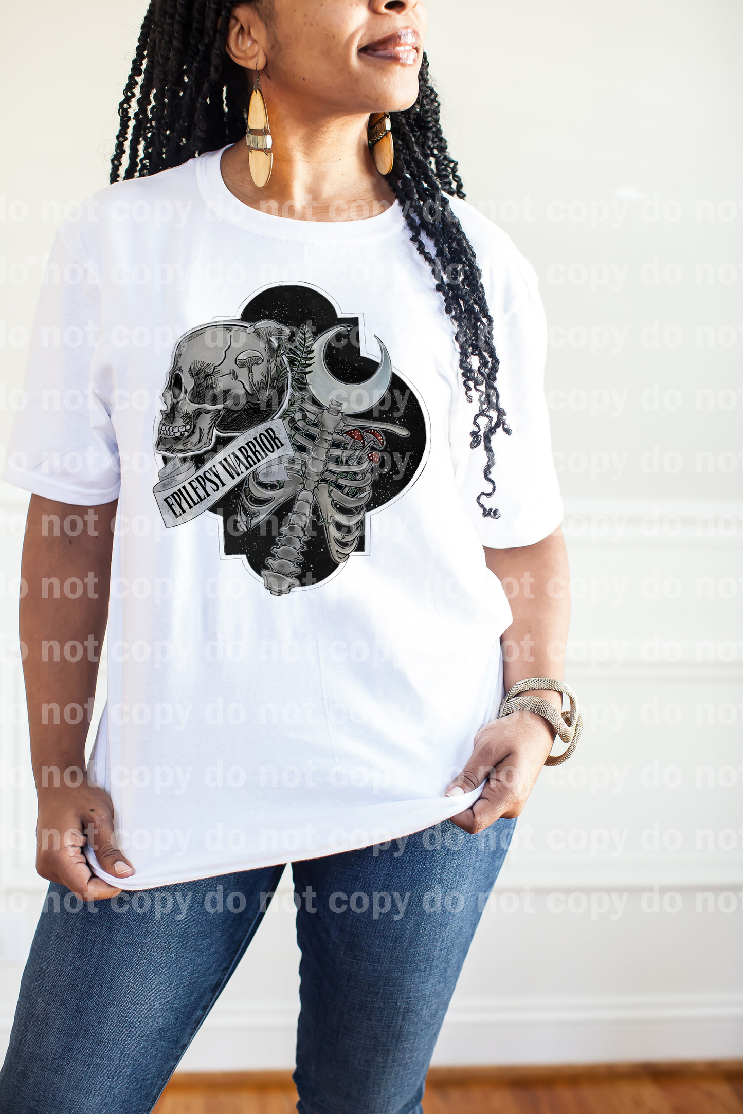 Epilepsy Warrior Skull Moon Emblem