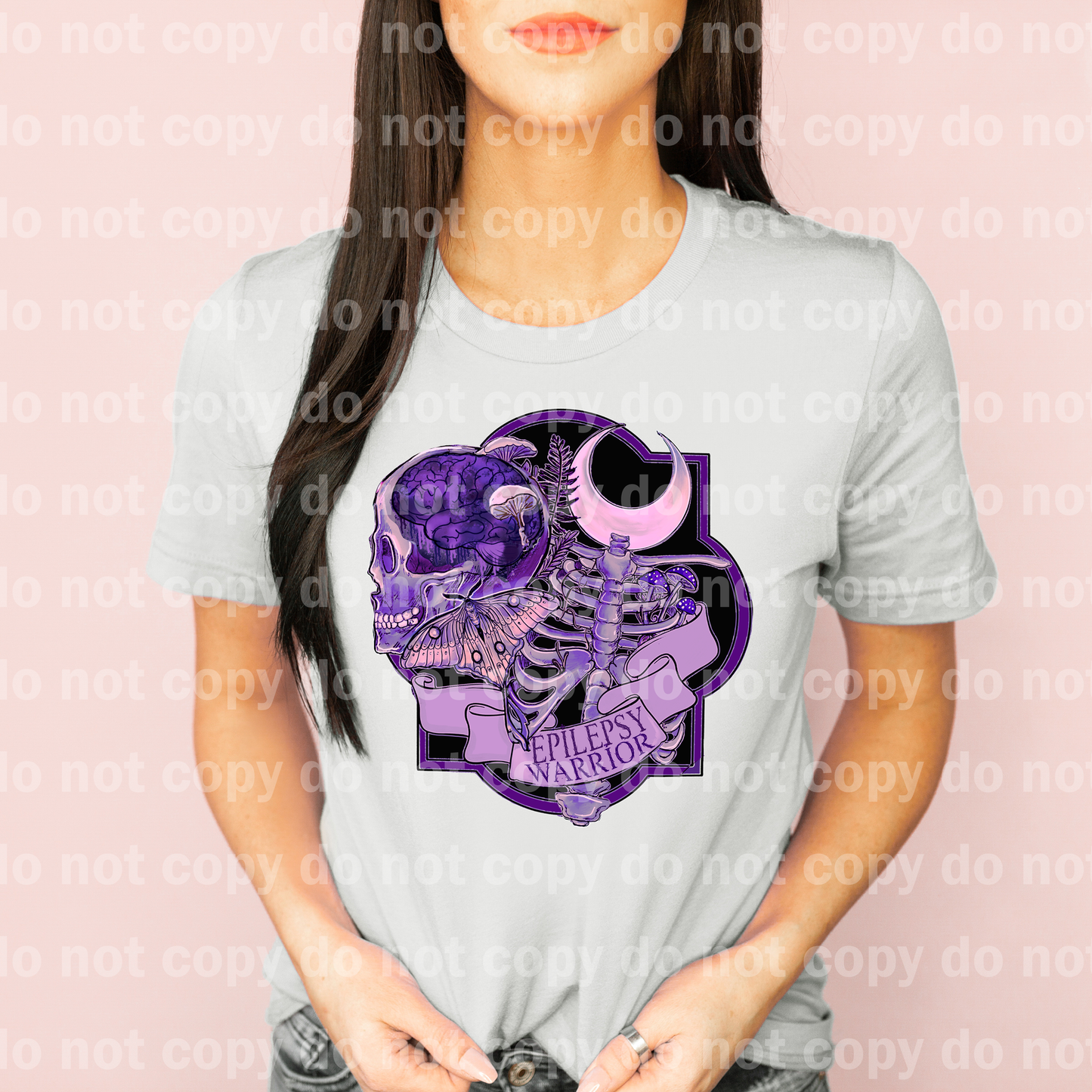 Epilepsy Warrior Skull Moon Moth Emblem