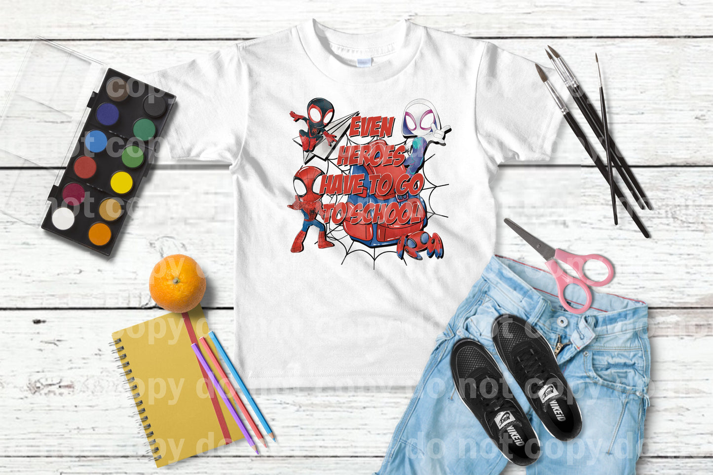 Even Heroes Have To Go To School Dream Print or Sublimation Print