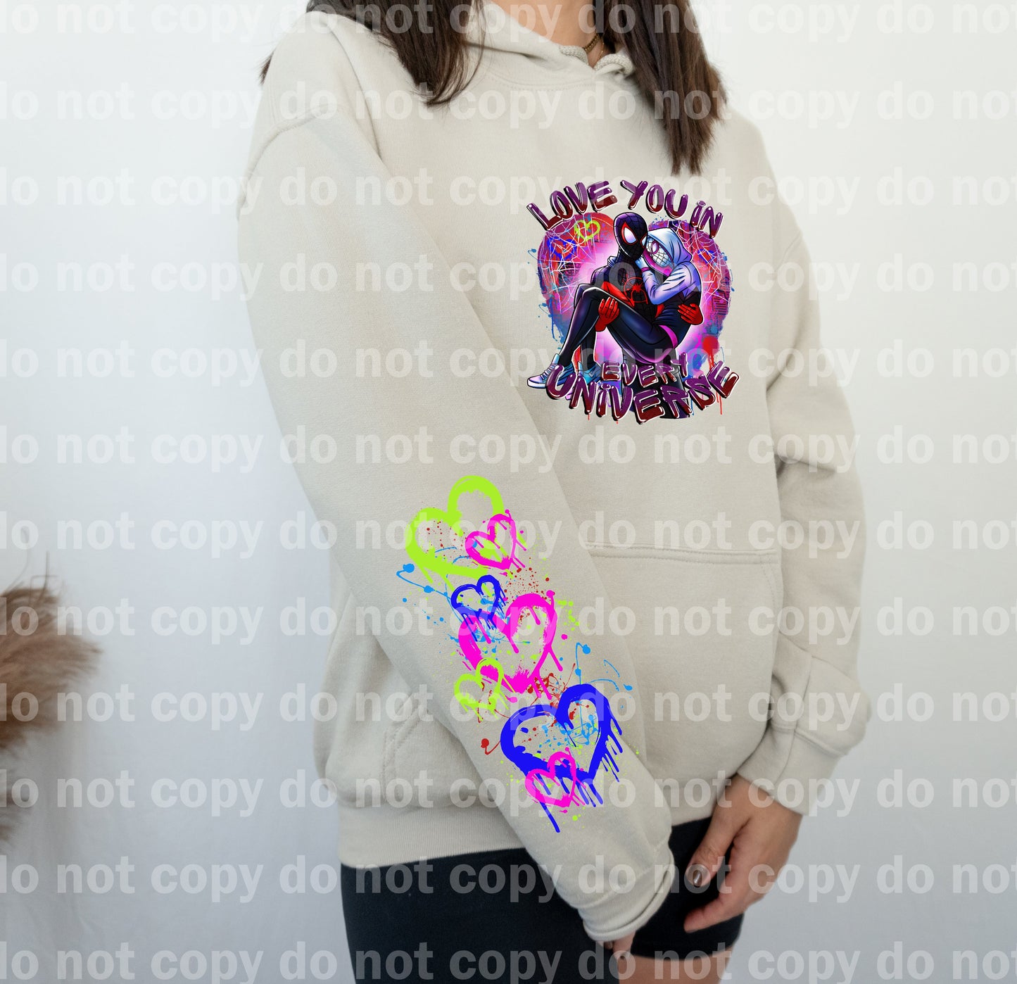 Love You in Every Universe with Optional Sleeve Design Dream Print or Sublimation Print