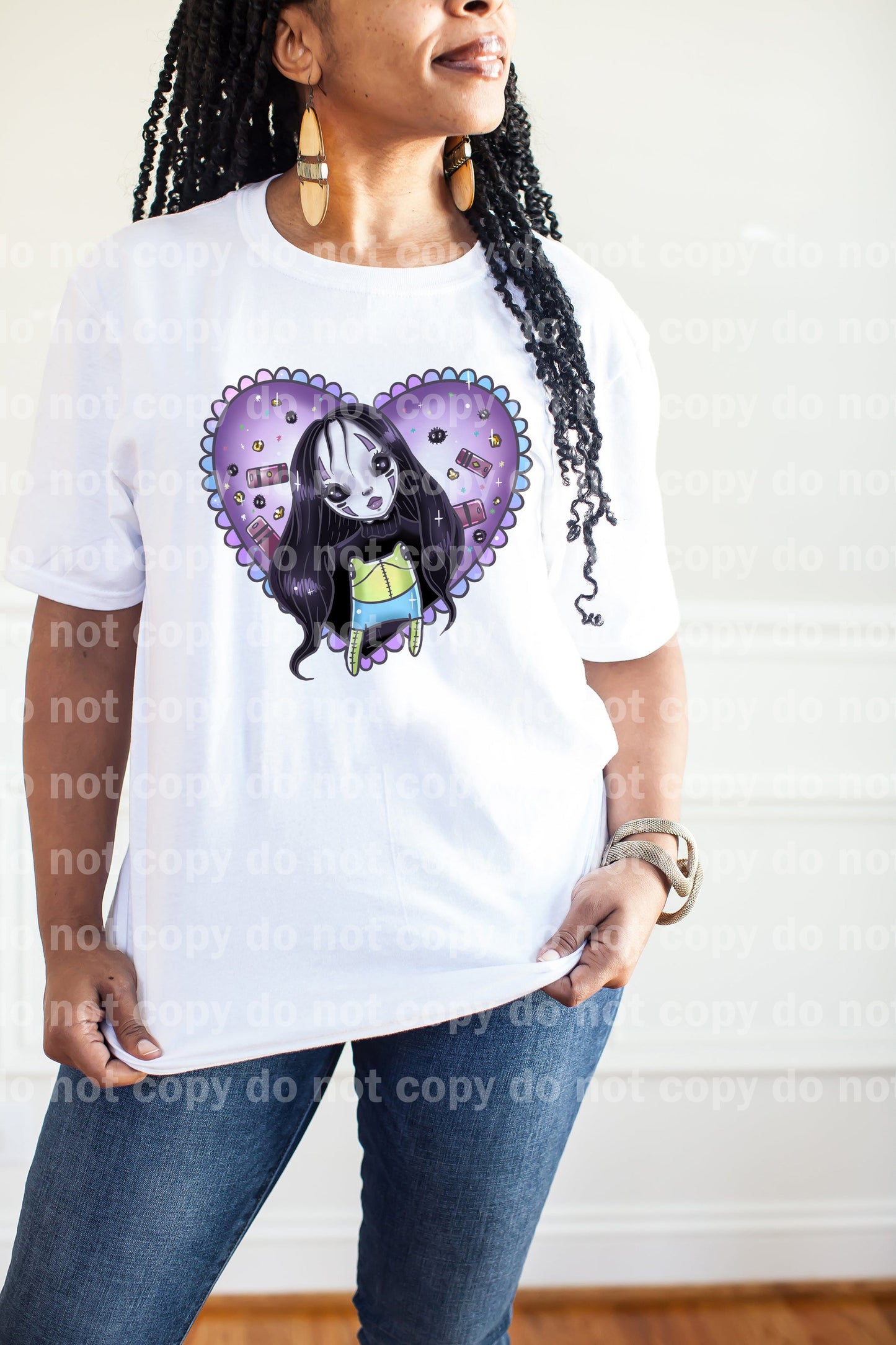 Faceless Scary Heart Purple Dream Print or Sublimation Print
