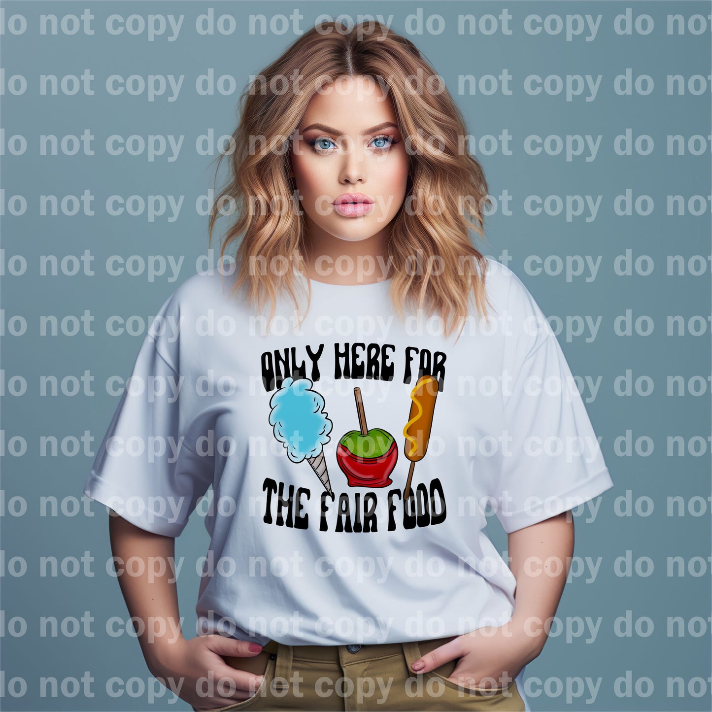 Only Here For The Fair Food Black/White Dream Print or Sublimation Print