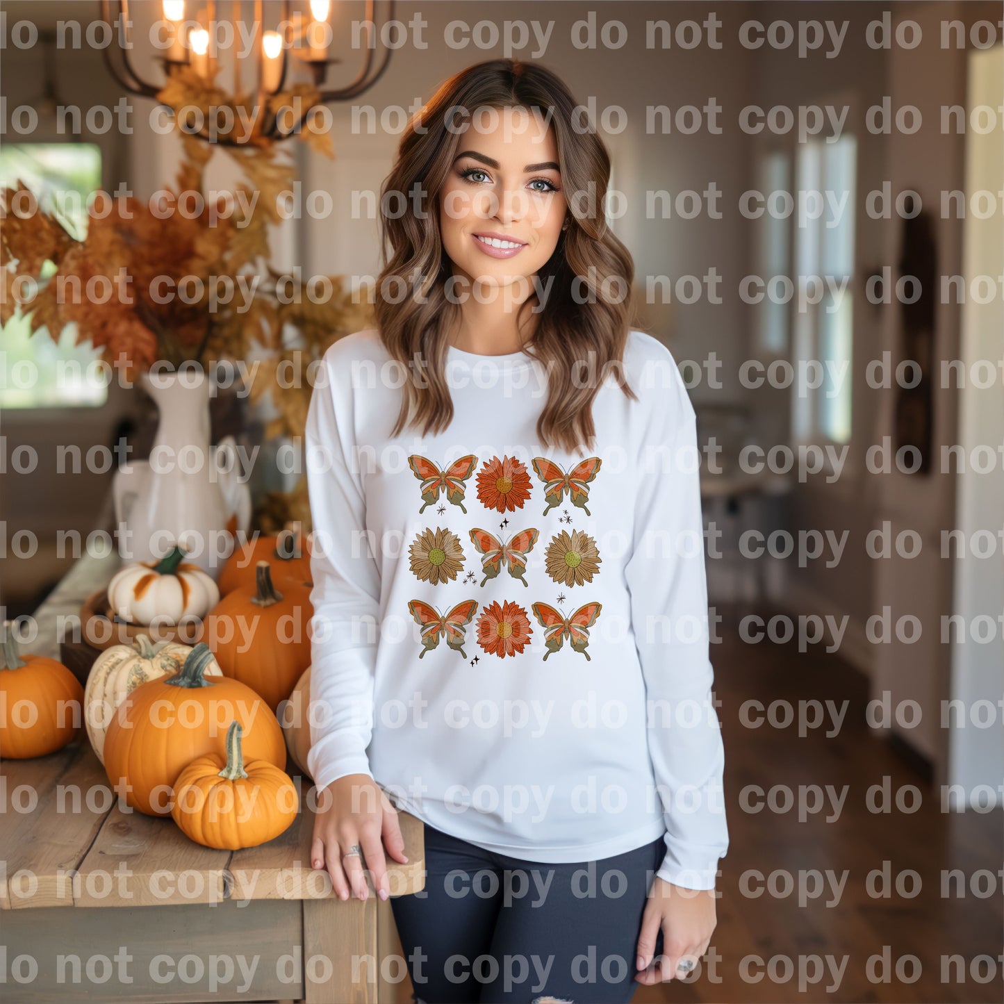 Fall Boho Butterfly Dream Print or Sublimation Print
