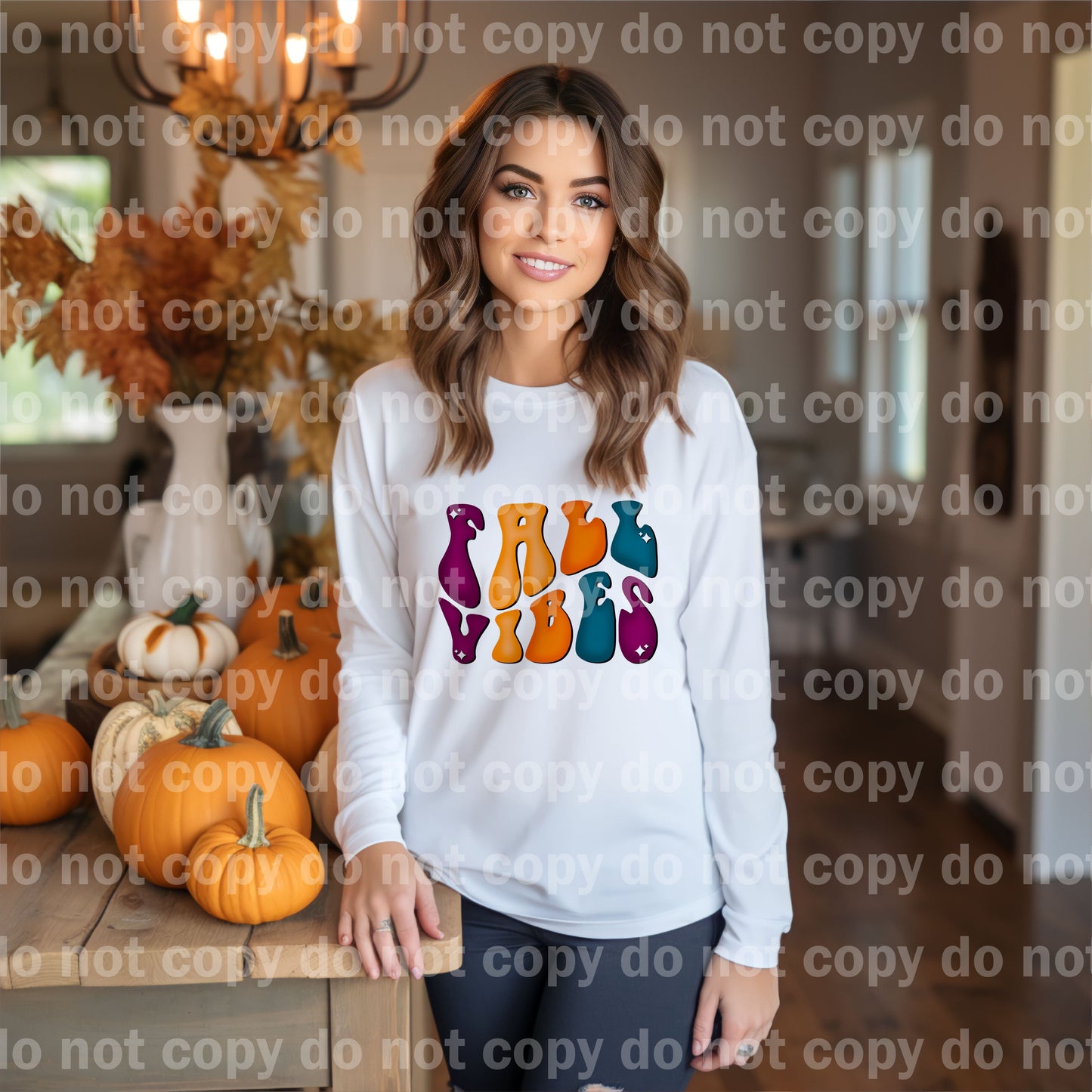 Fall Vibes Squiggle Dream Print or Sublimation Print