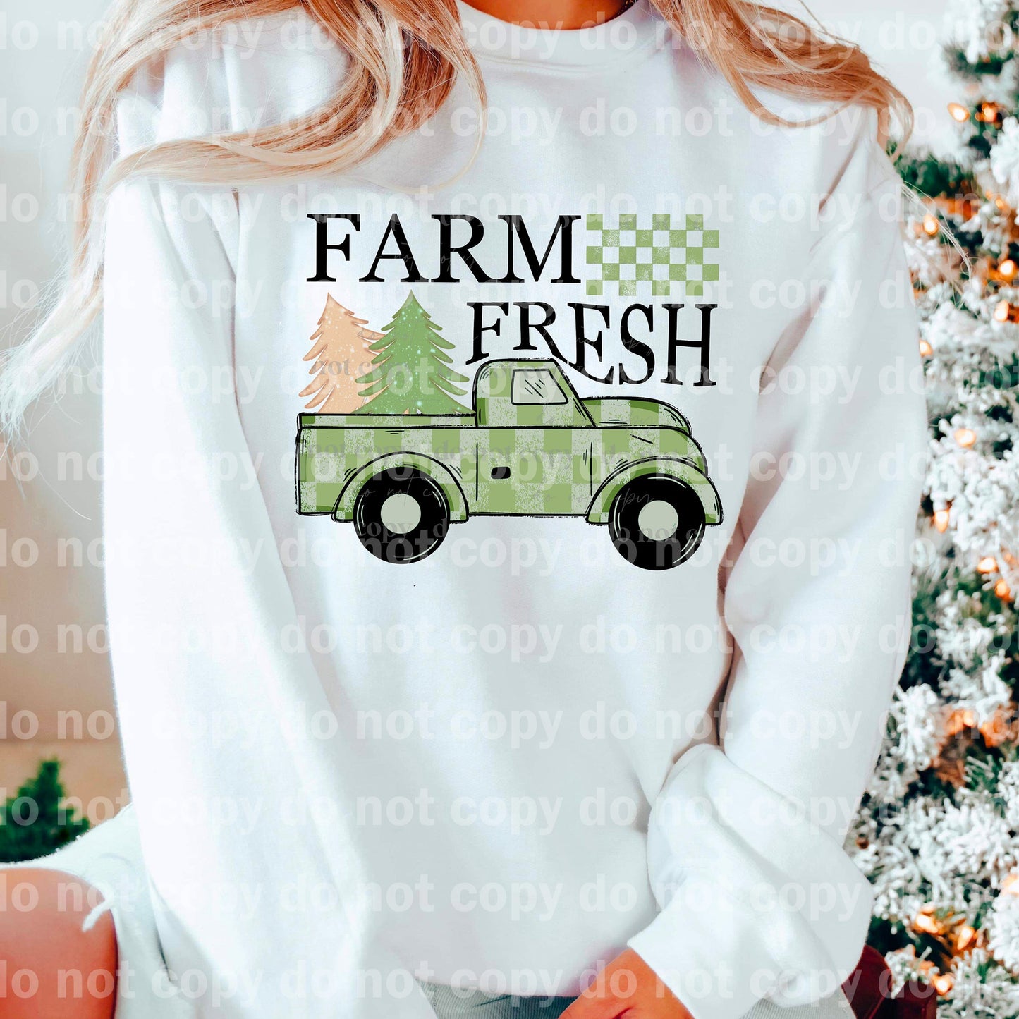 Farm Fresh Green Truck Dream Print or Sublimation Print