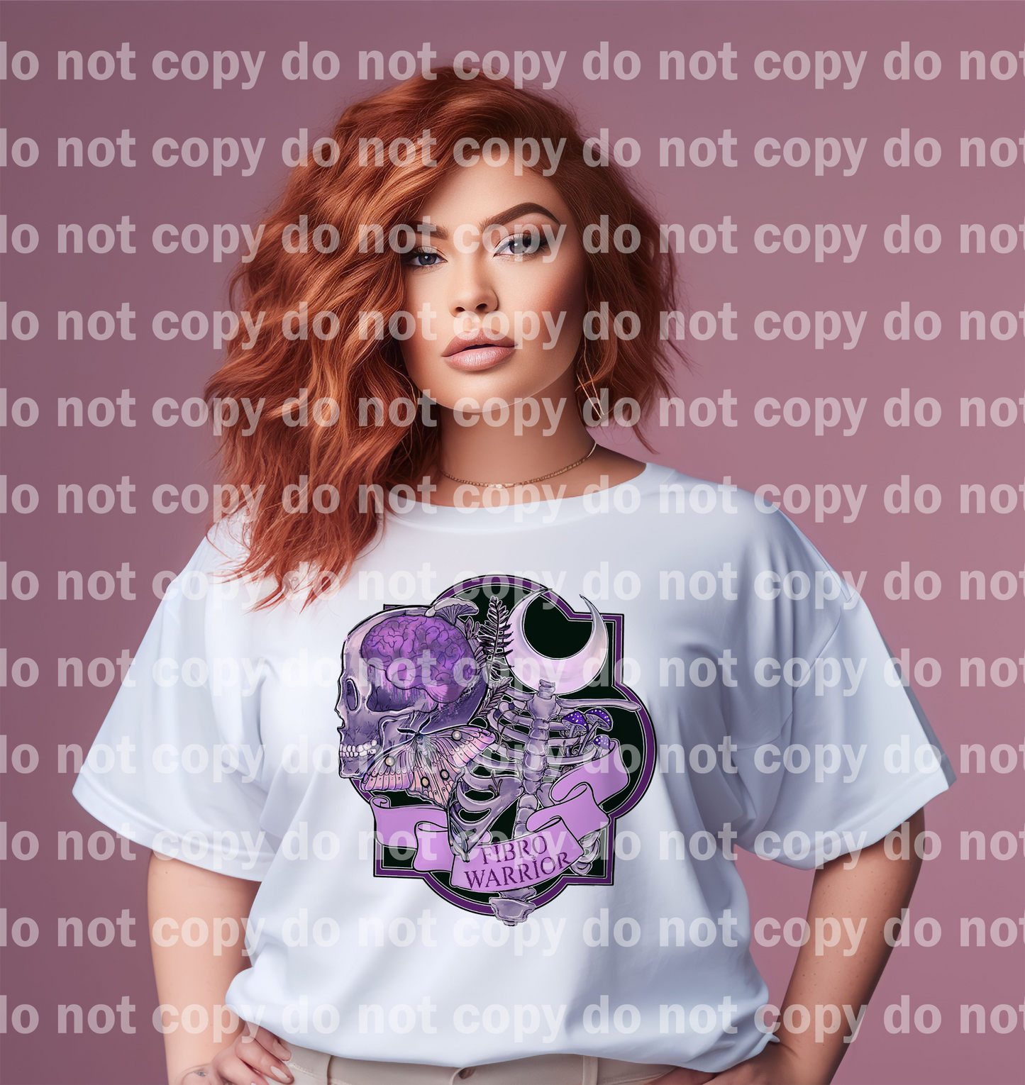 Fibro Warrior Skull Moon Moth Emblem