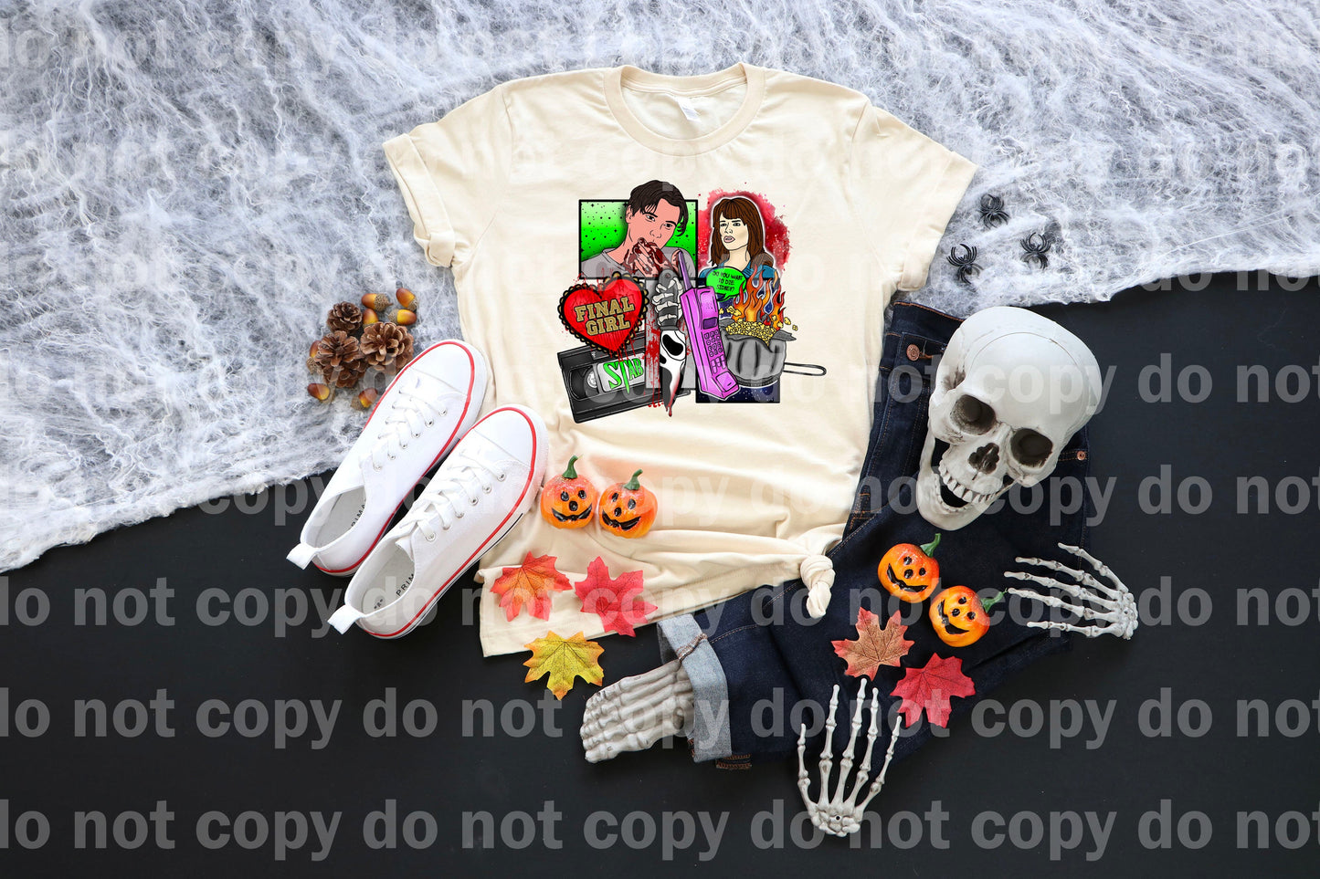 Final Girl Collage with Optional Sleeve Design Dream Print or Sublimation Print