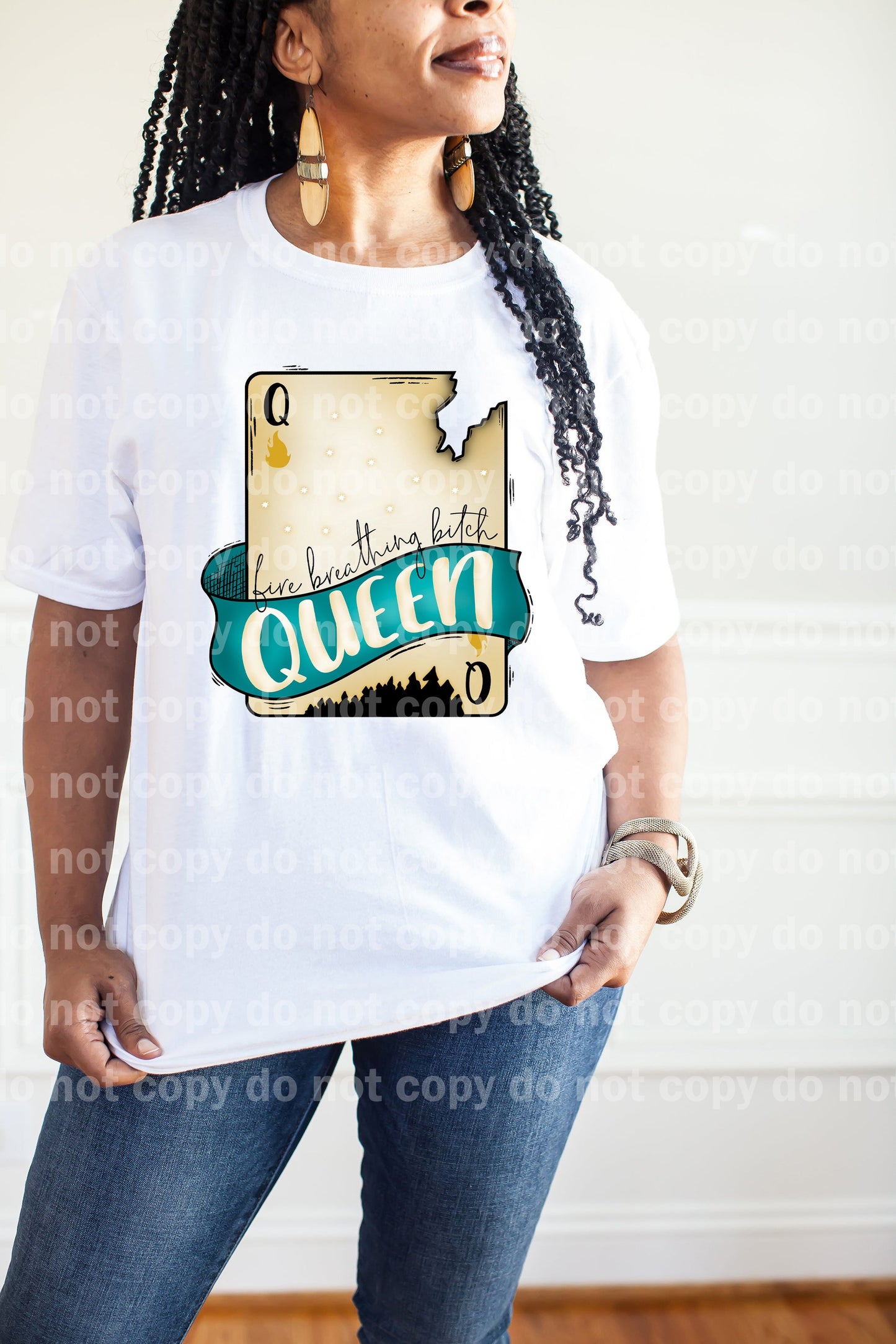 Fire Breathing Bitch Queen Full Color/One Color Dream Print or Sublimation Print