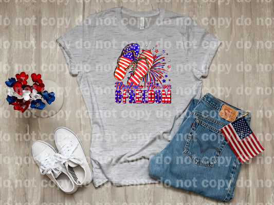 Flip Flops Fireworks And Freedom Dream Print or Sublimation Print