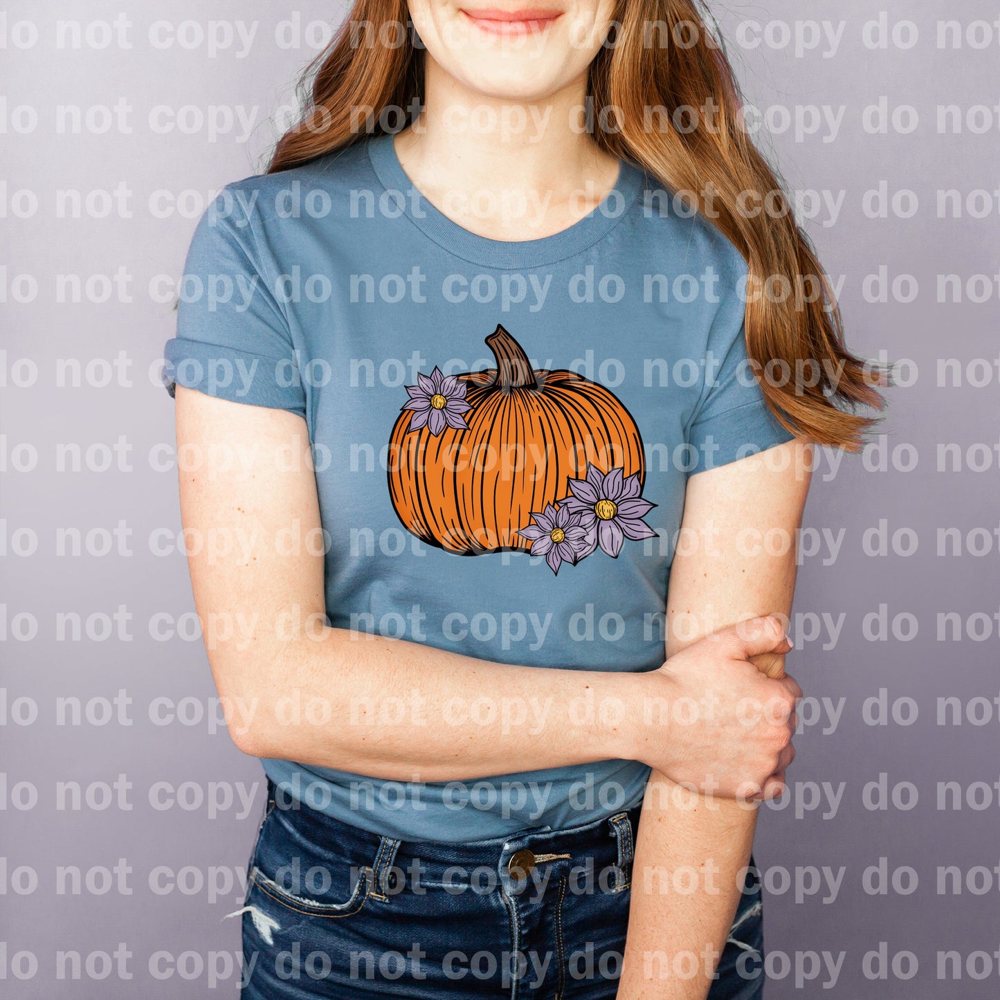 Pumpkin With Flowers Full Color/One Color Dream Print or Sublimation Print