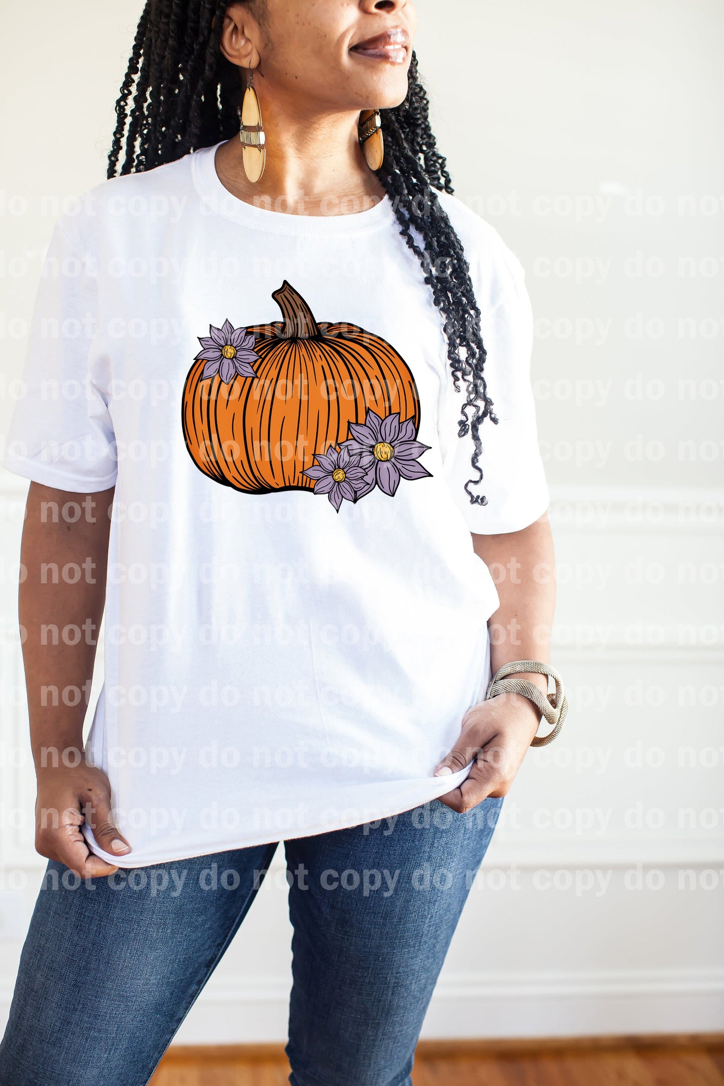 Pumpkin With Flowers Full Color/One Color Dream Print or Sublimation Print