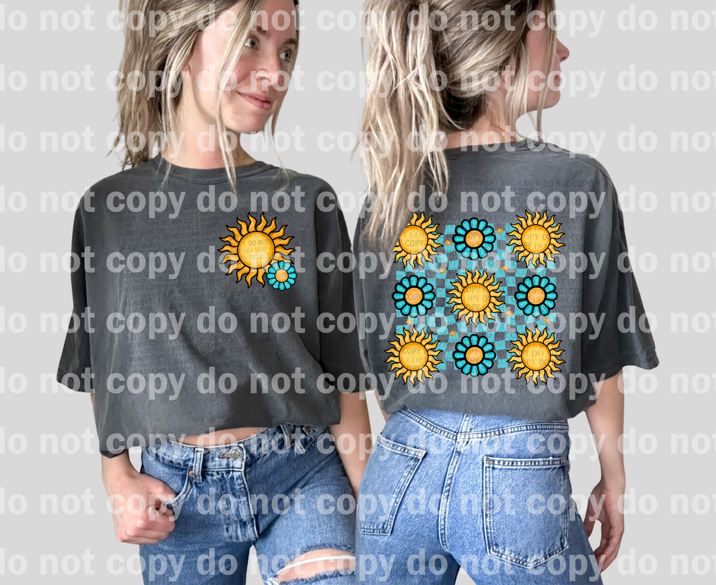 Flowers And Sunshine Plaid with Pocket Option Dream Print or Sublimation Print