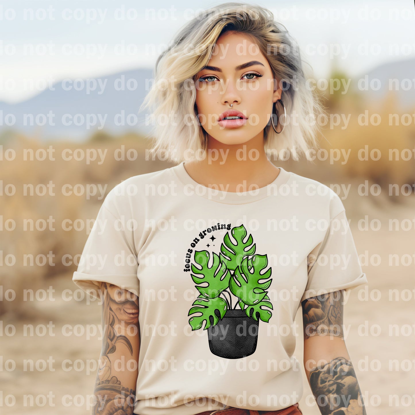 Focus on Growing Monster Plant with Pocket Option Dream Print or Sublimation Print