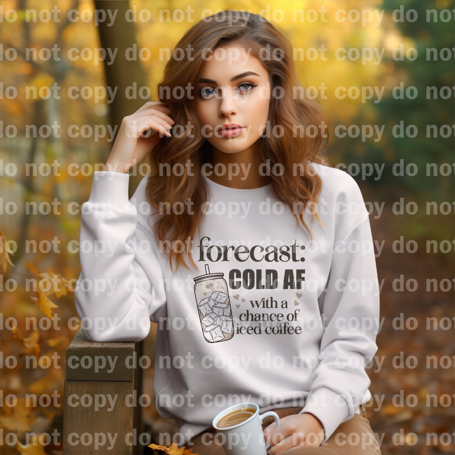 Forecast Cold Af With A Chance Of Iced Coffee Dream Print or Sublimation Print
