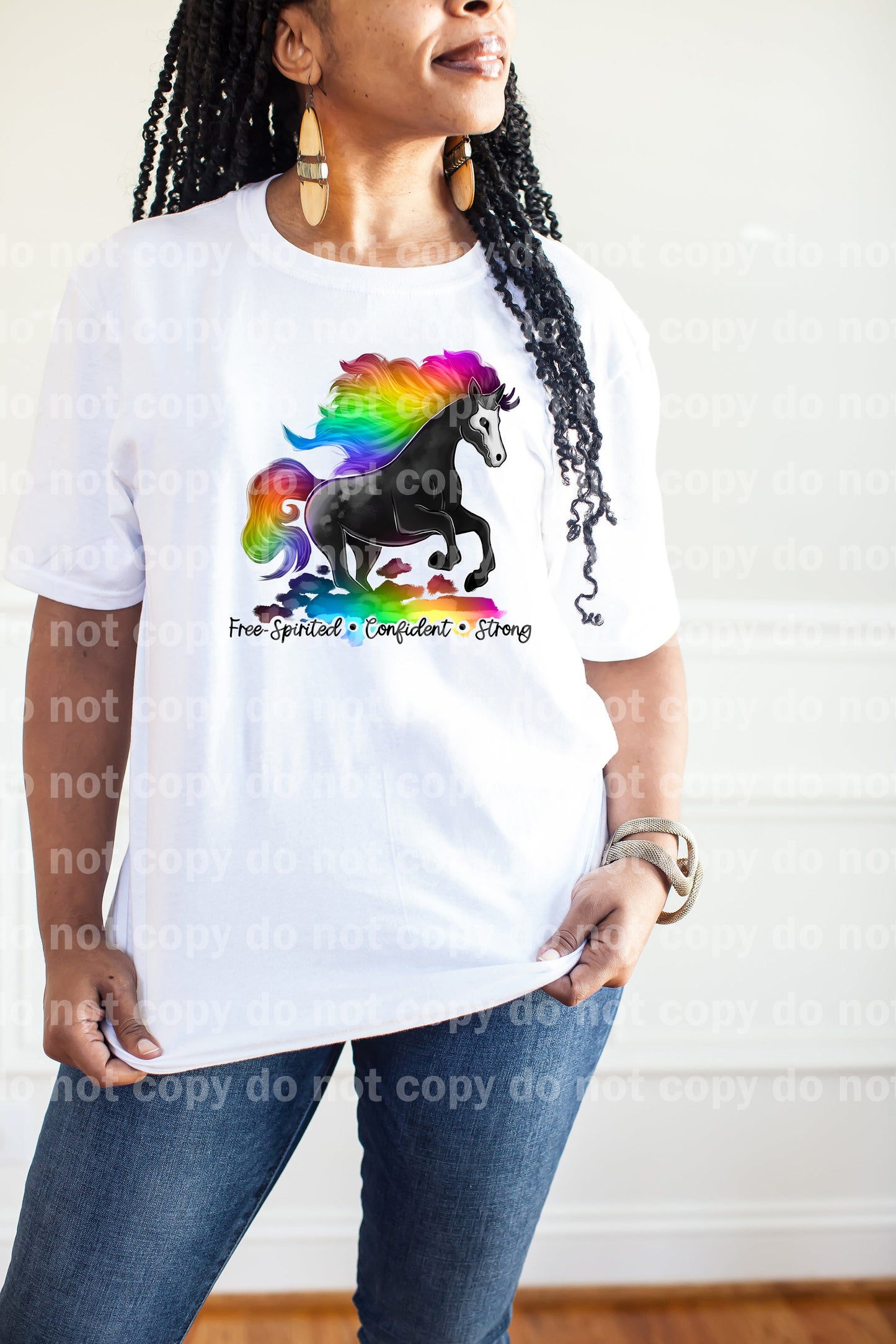 Free Spirited Confident Strong Rainbow Horse Dream Print or Sublimation Print