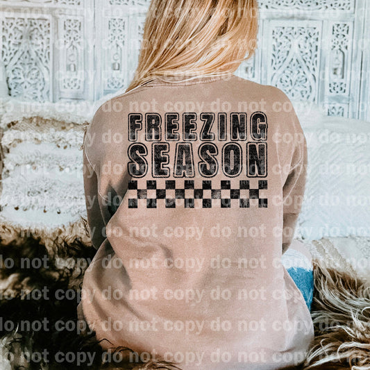 Freezing Season Checkered Black/White Dream Print or Sublimation Print