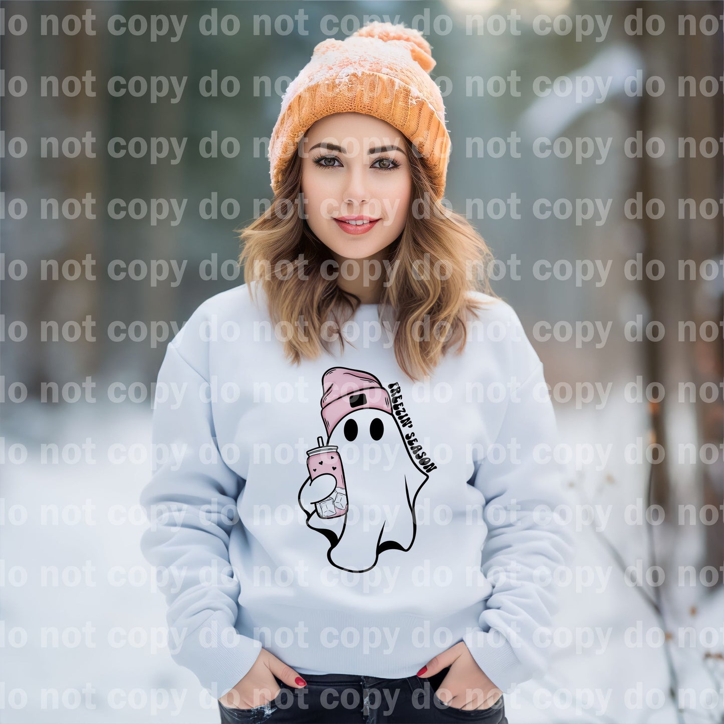 Freezin Season Ghosty Full Color/One Color Dream Print or Sublimation Print