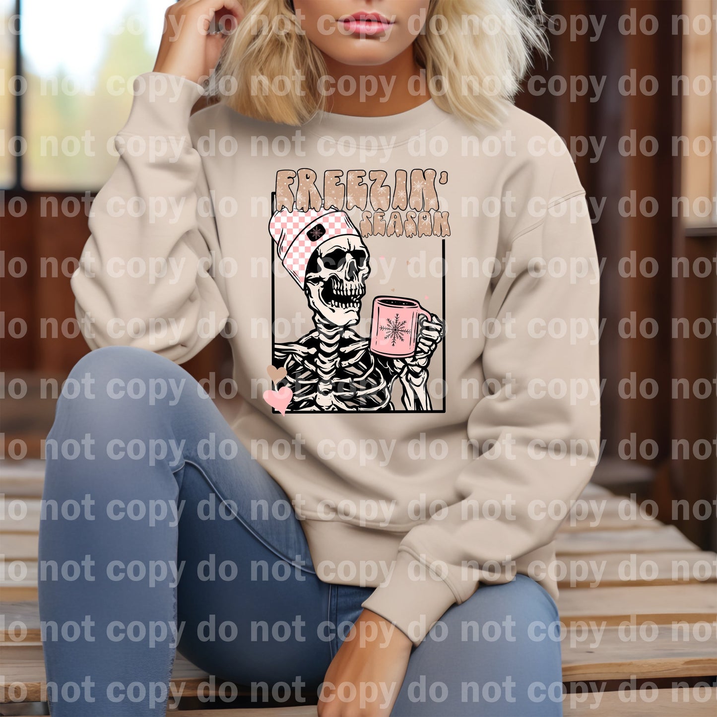 Freezin Season Skeleton Dream Print or Sublimation Print