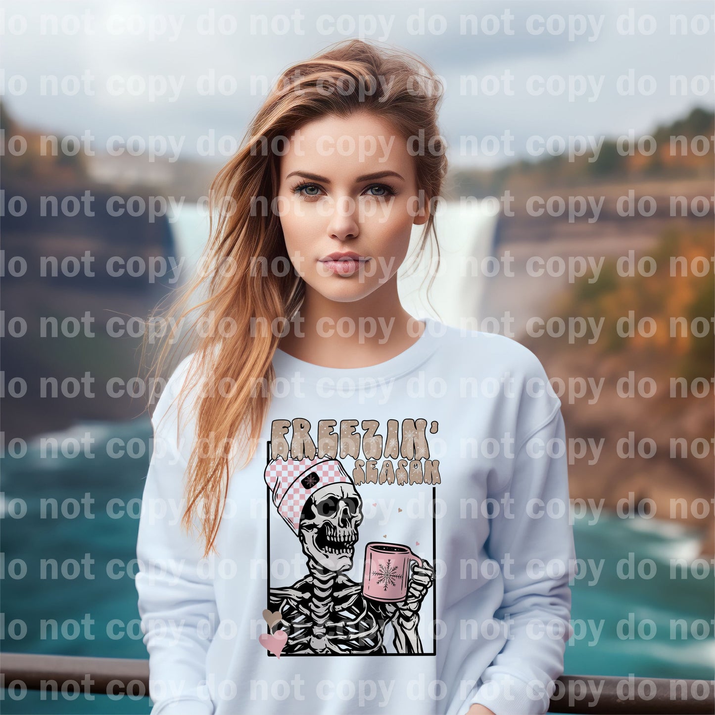 Freezin Season Skeleton Dream Print or Sublimation Print