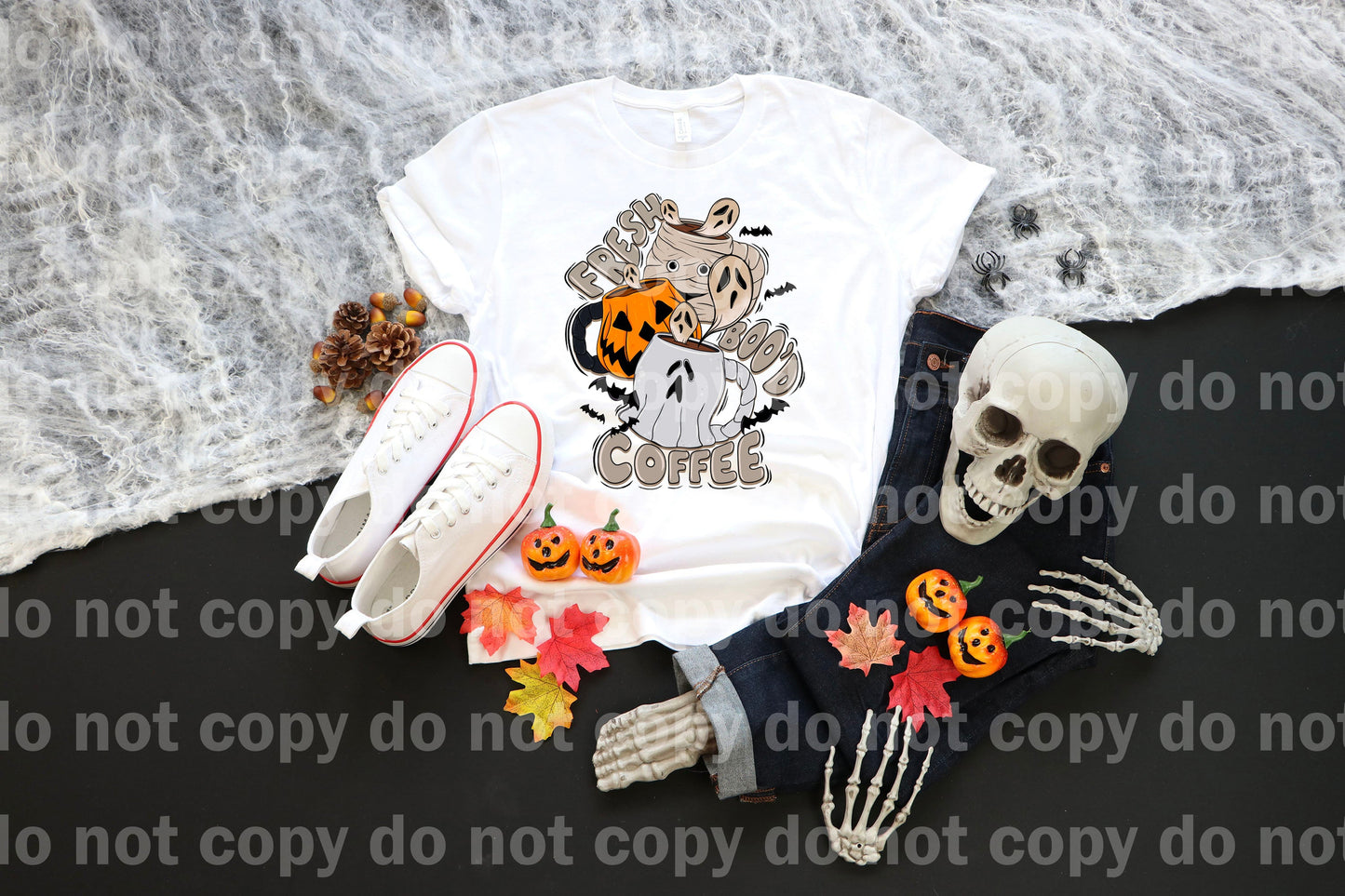 Fresh Boo'd Coffee with Optional Sleeve Design Dream Print or Sublimation Print