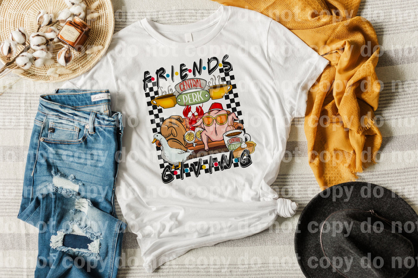 Friends Giving Central Perk with Optional Sleeve Design Dream Print or Sublimation Print